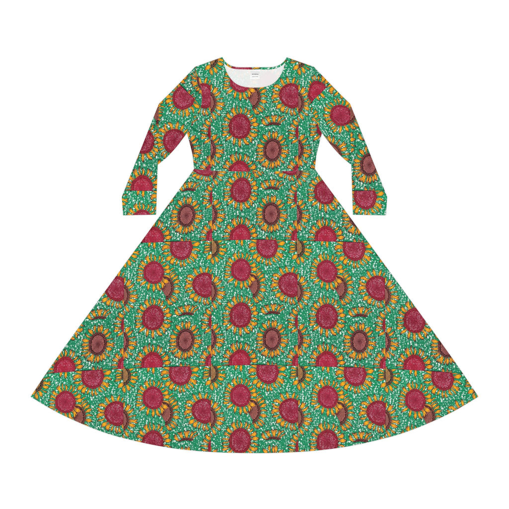 Women's Long Sleeve Dance Dress (AOP)