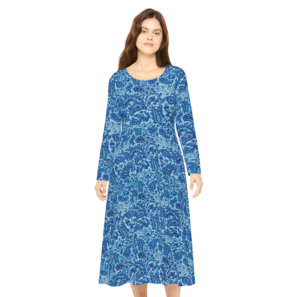 Women's Long Sleeve Dance Dress (AOP)