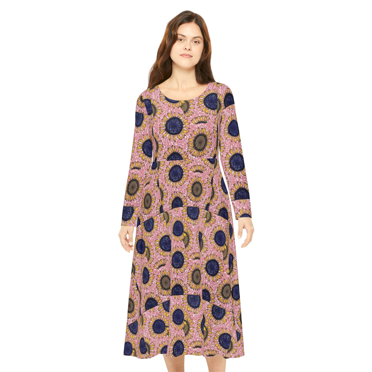 Women's Long Sleeve Dance Dress (AOP)