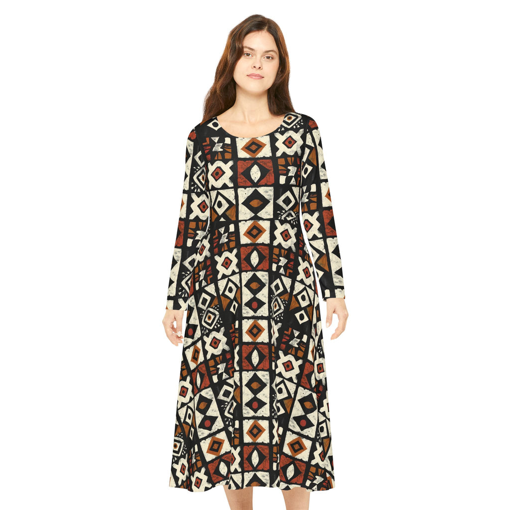 Women's Long Sleeve Dance Dress (AOP)