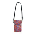 Paisley Crossbody Phone Wallet — Small Cell Phone Wallet with Card Slot & Adjustable Strap
