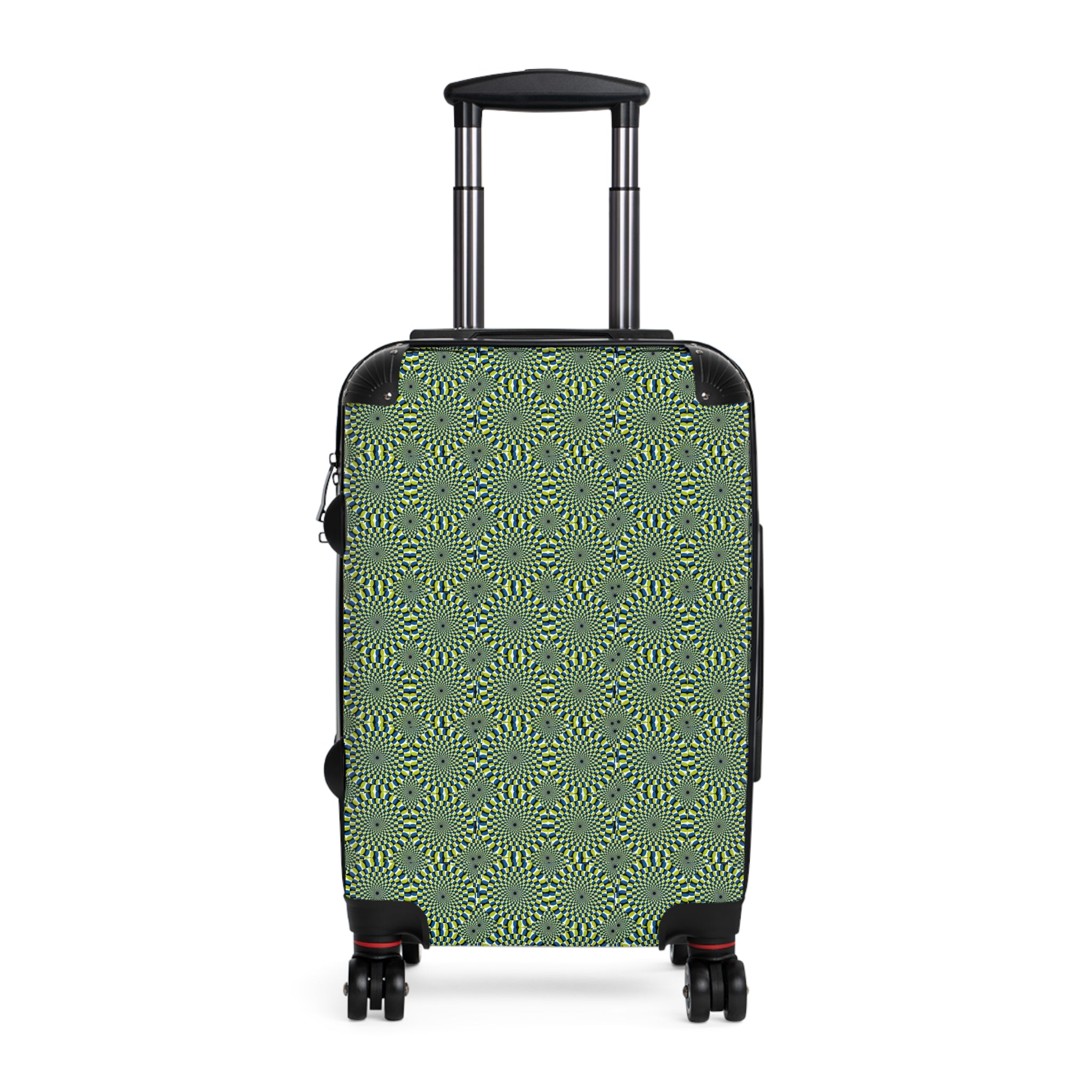Green Geometric Kaleidoscope Carry-On Suitcase