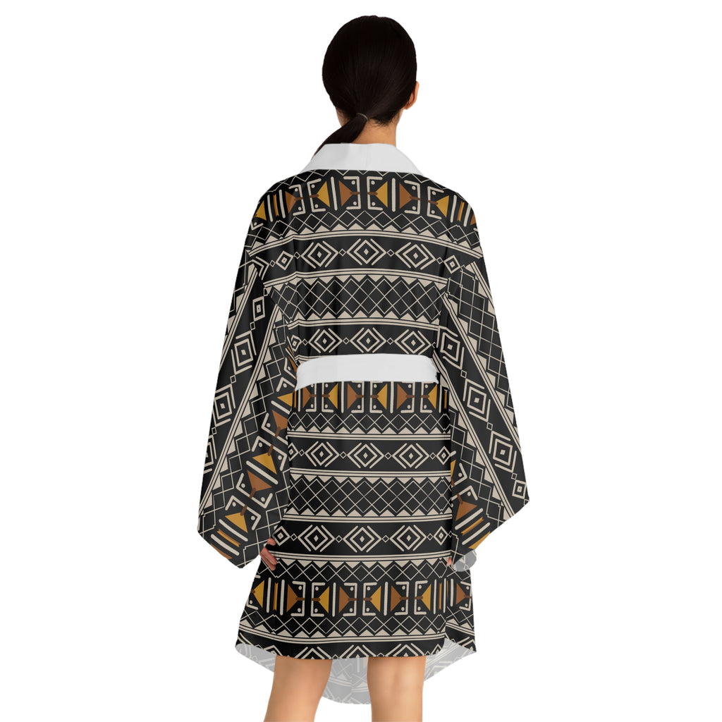 Long Sleeve Kimono Robe (AOP)