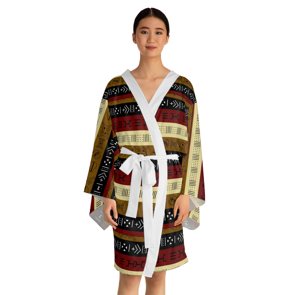 Long Sleeve Kimono Robe (AOP)