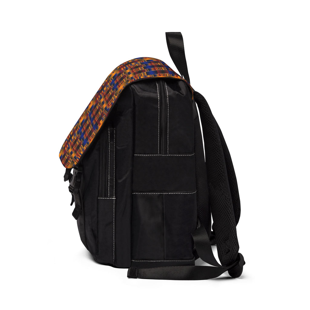 Kente Pattern Shoulder Backpack