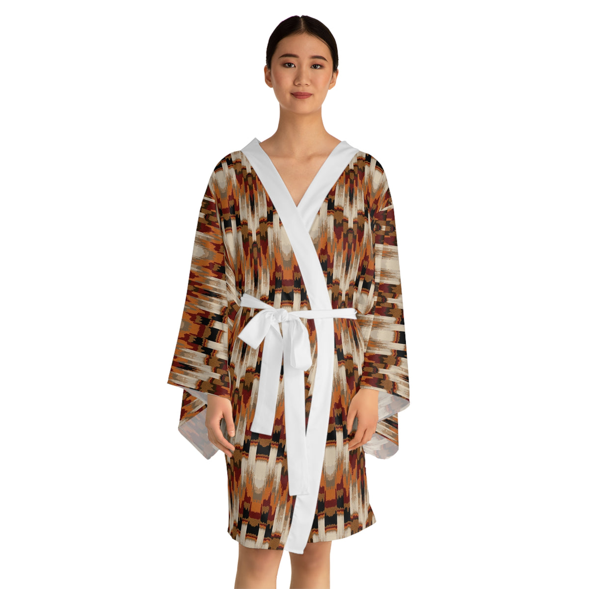 Long Sleeve Kimono Robe (AOP)