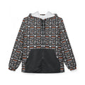 Aztec Geometric Windbreaker Jacket – All-Over Print Hooded Windbreaker