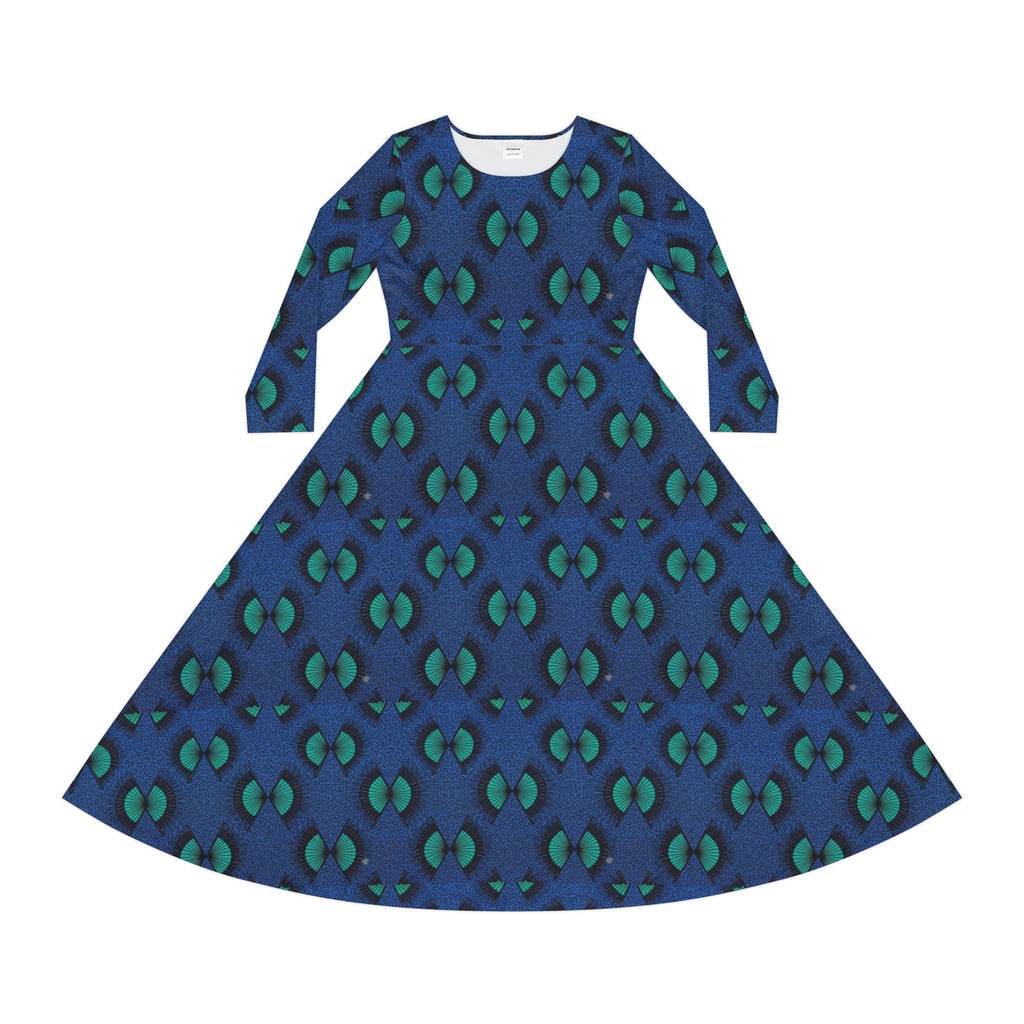 Women's Long Sleeve Dance Dress (AOP)
