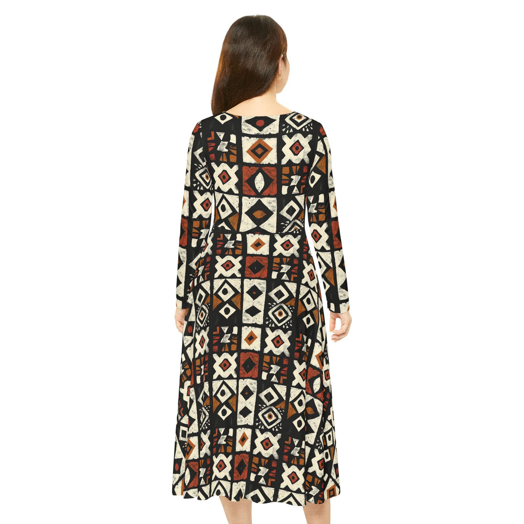 Women's Long Sleeve Dance Dress (AOP)