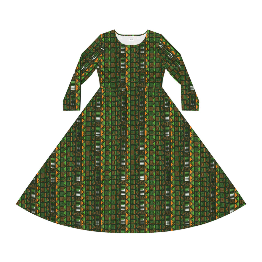Women's Long Sleeve Dance Dress (AOP)