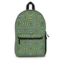 Optical Illusion Green Spiral Backpack