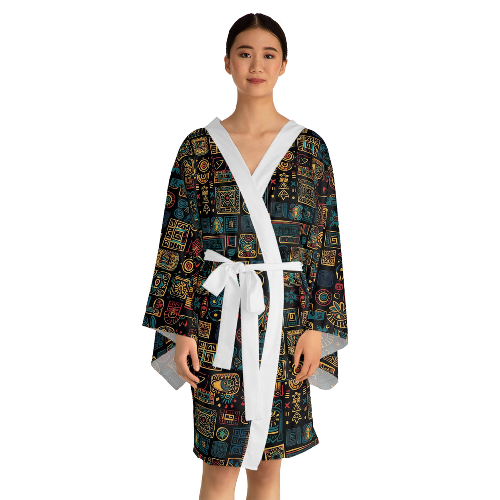Long Sleeve Kimono Robe (AOP)