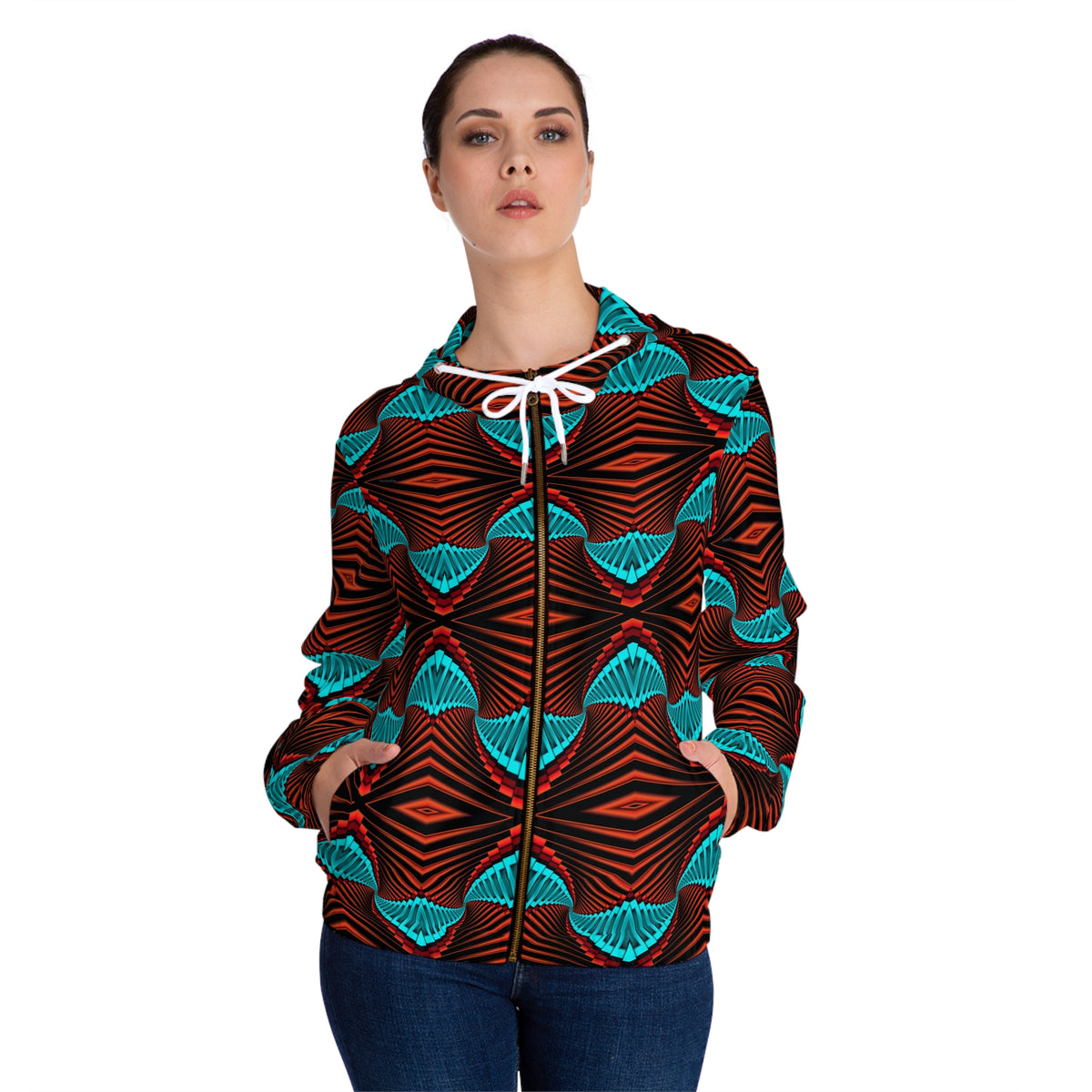 Women’s Full-Zip Hoodie (AOP)