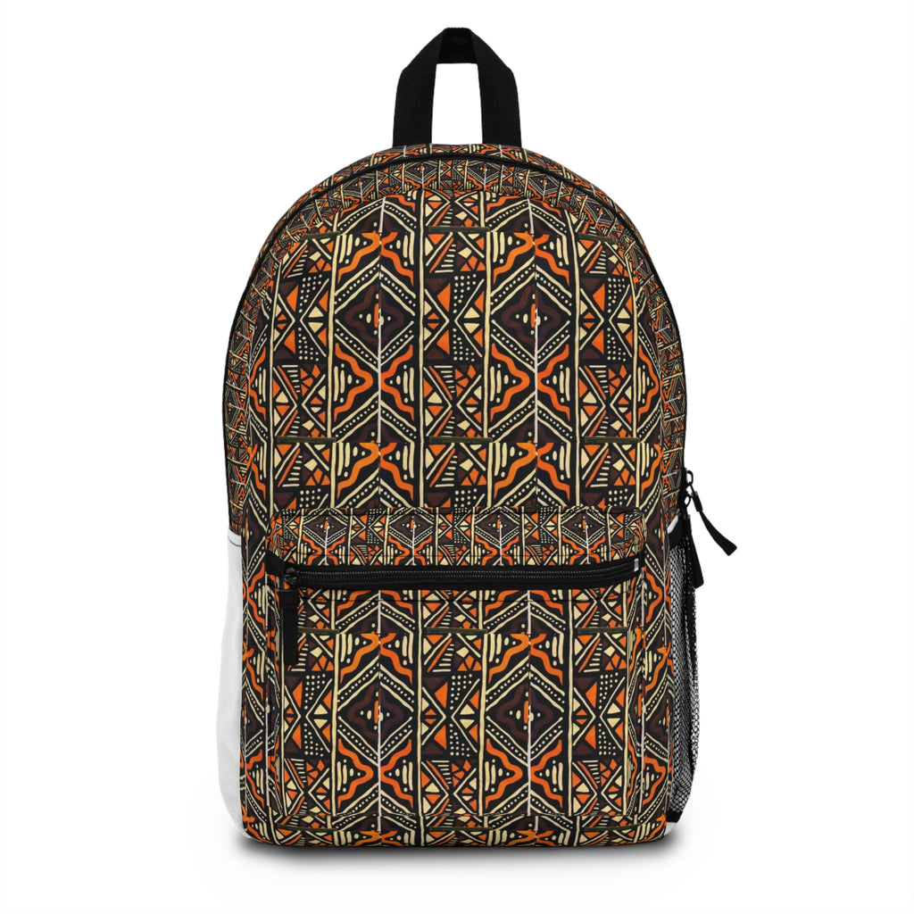 Tribal Geo Pattern Backpack — Boho Aztec-Inspired School & Travel Bag