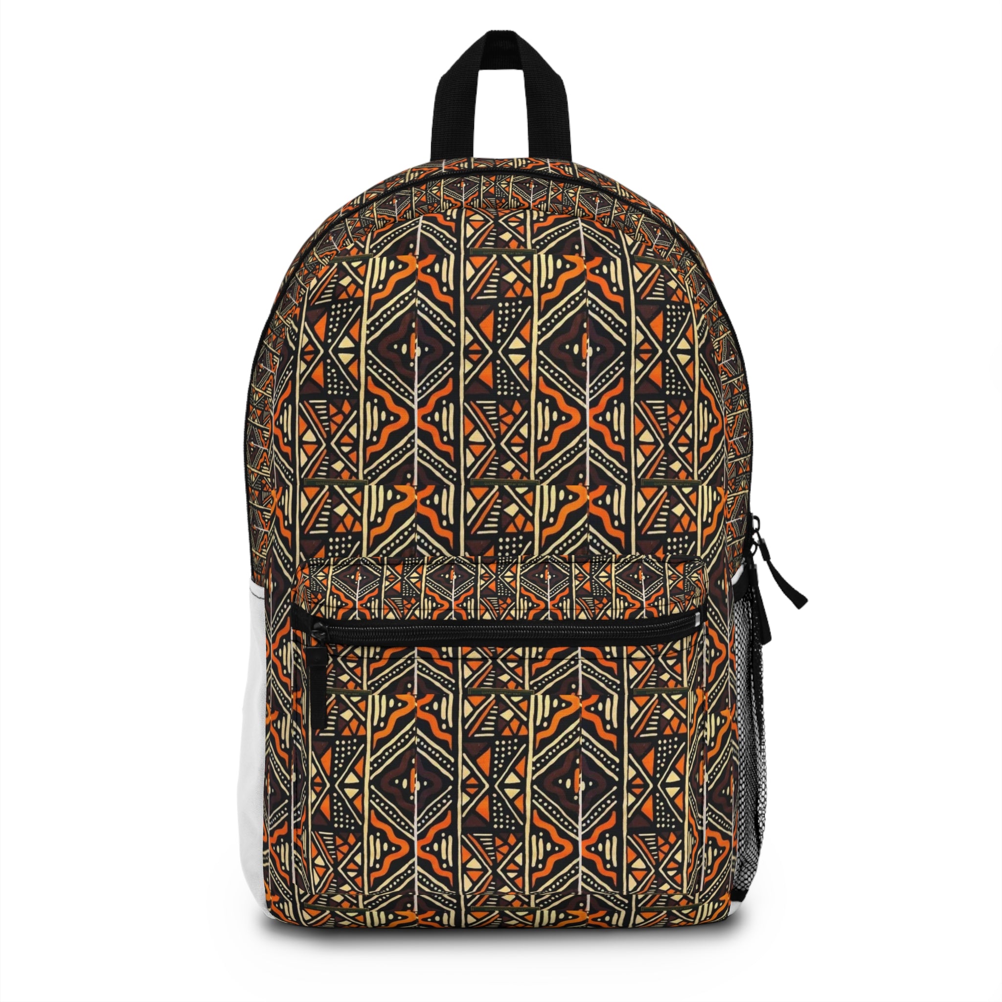 Tribal Geo Pattern Backpack — Boho Aztec-Inspired School & Travel Bag