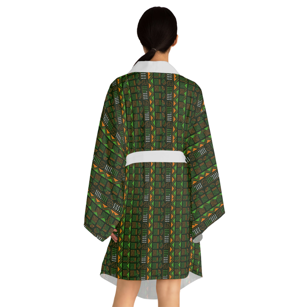 Long Sleeve Kimono Robe (AOP)