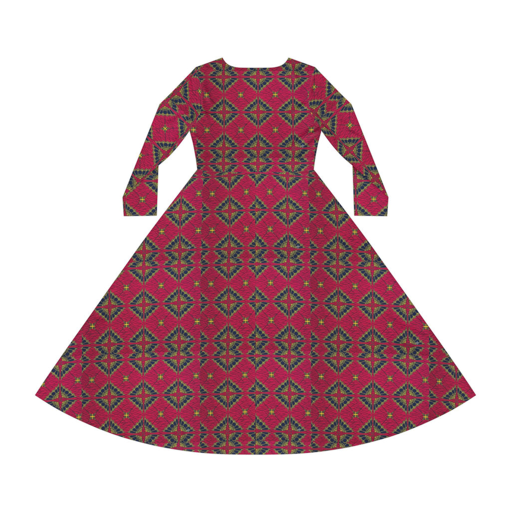 Women's Long Sleeve Dance Dress (AOP)