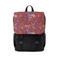Boho Red Paisley Backpack — Casual Shoulder Backpack