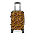 Autumn Mosaic Carry-On Suitcase – Maroon & Mustard Geometric Travel Luggage