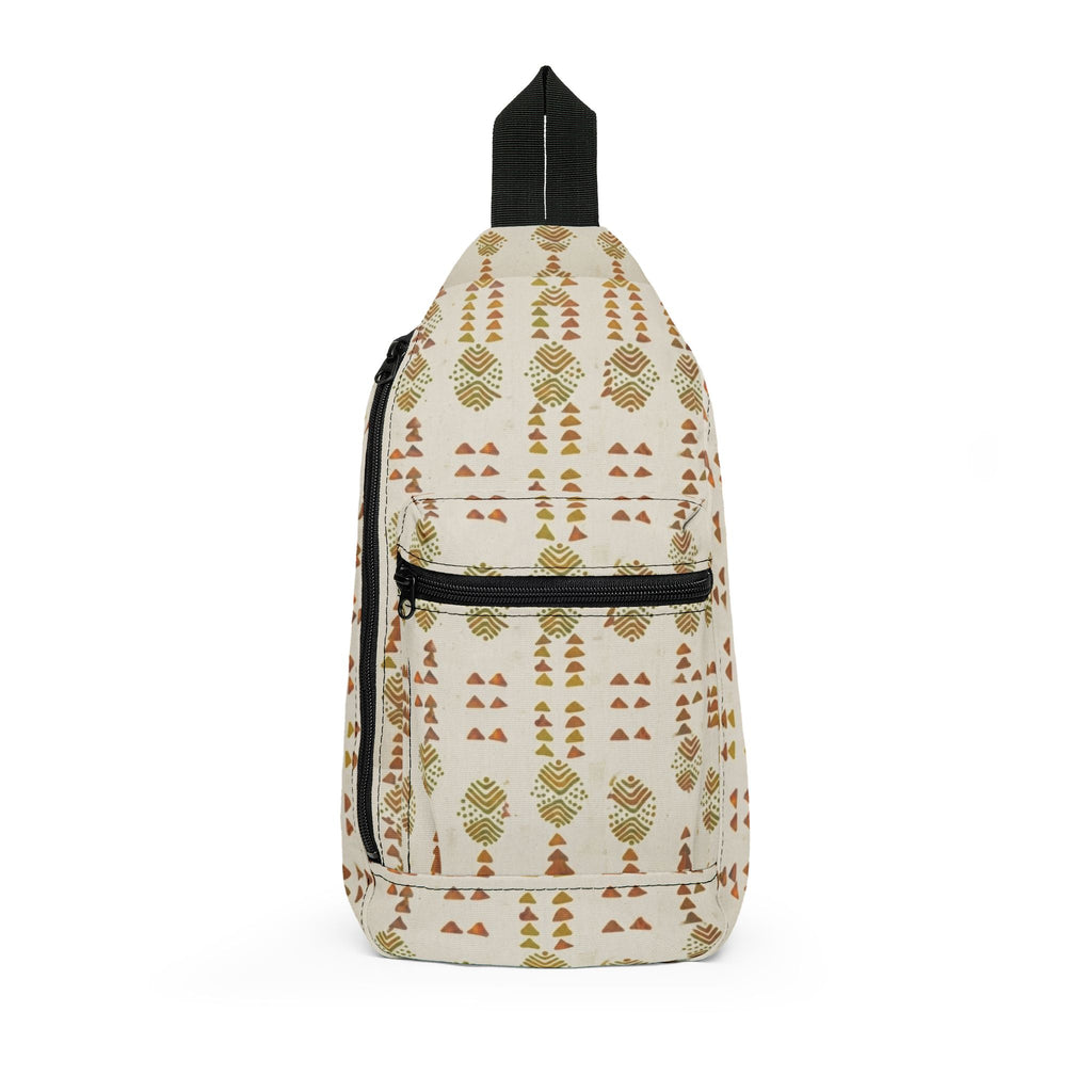 Boho Geo Pattern Sling Bag — Lightweight Crossbody for Travel & Everyday