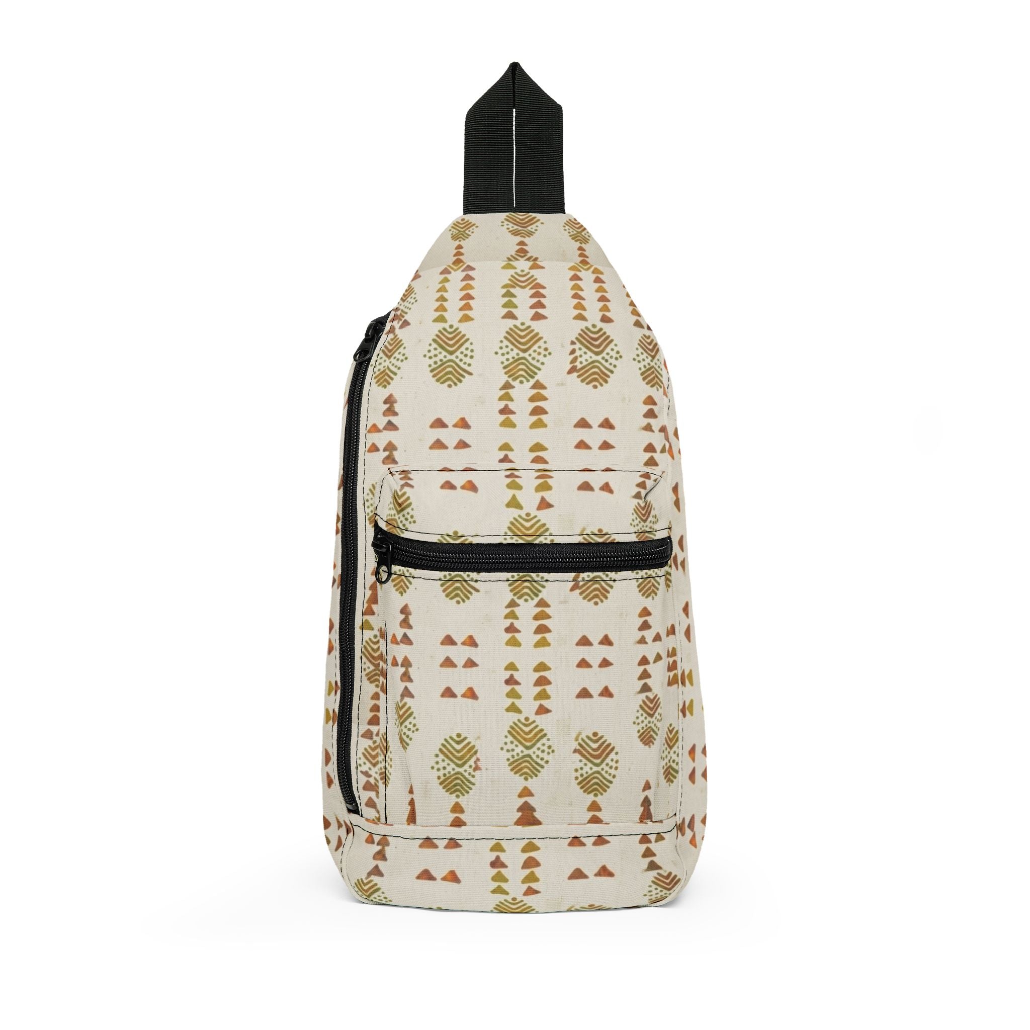 Boho Geo Pattern Sling Bag — Lightweight Crossbody for Travel & Everyday