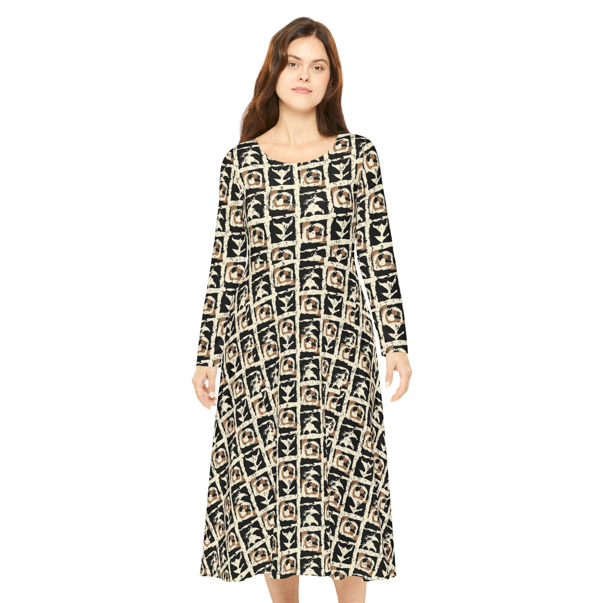 Women's Long Sleeve Dance Dress (AOP)