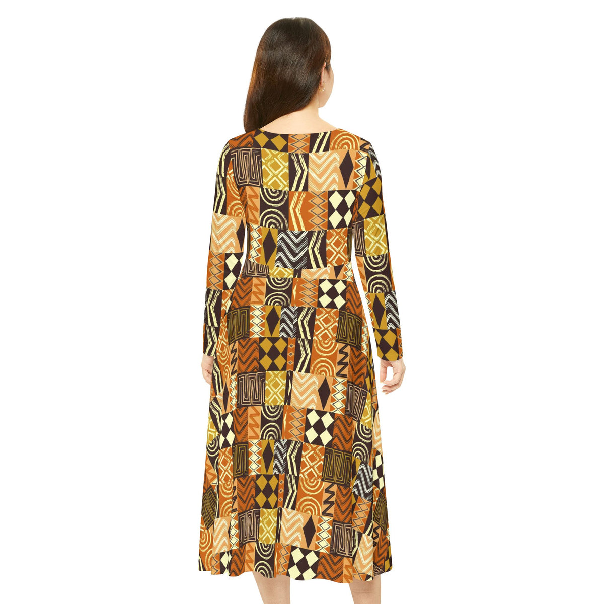 Women's Long Sleeve Dance Dress (AOP)