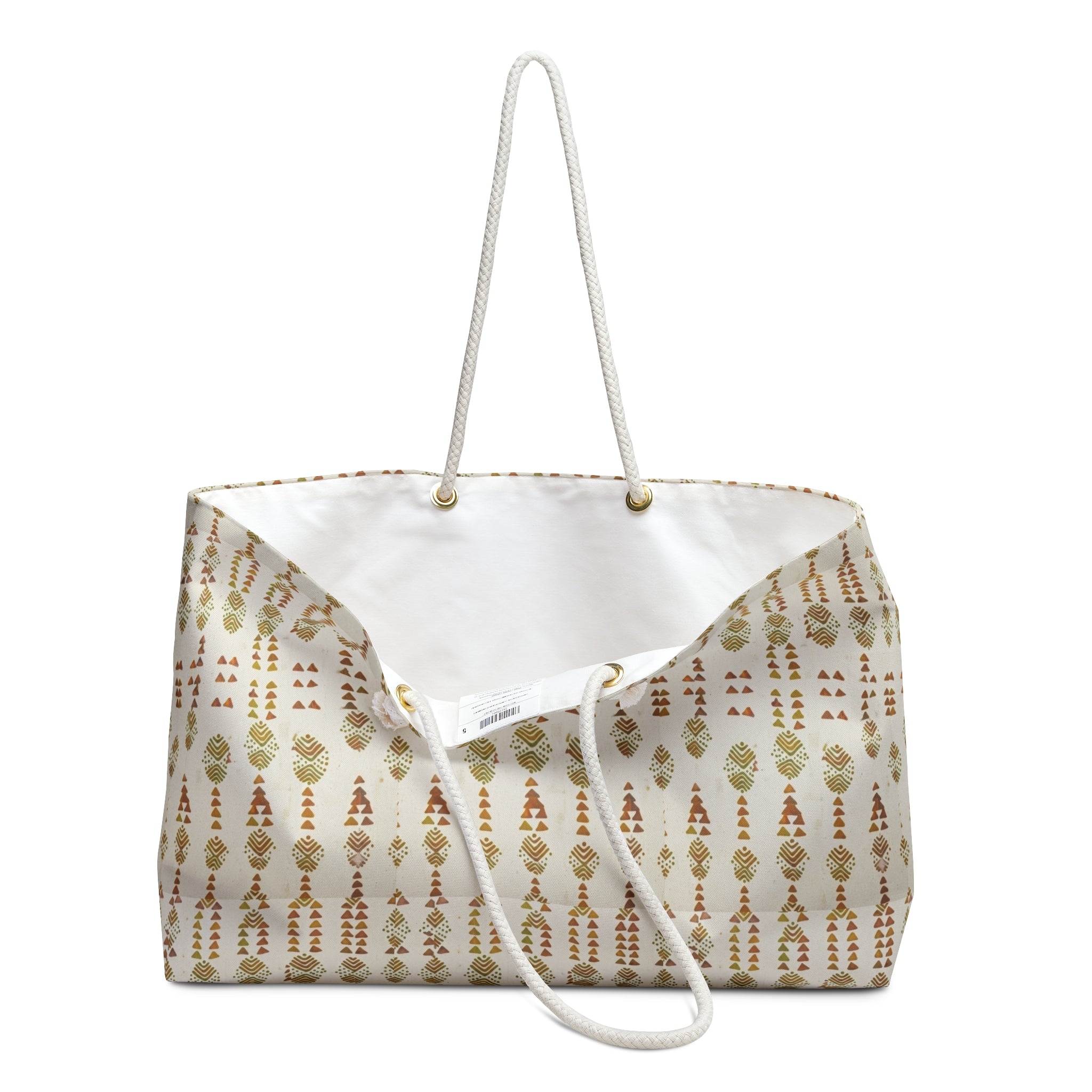 Boho Olive Pattern Weekender Bag