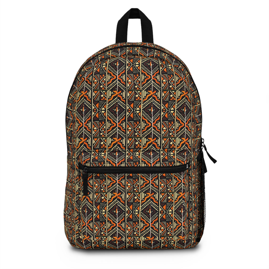 Tribal Geo Pattern Backpack — Boho Aztec-Inspired School & Travel Bag