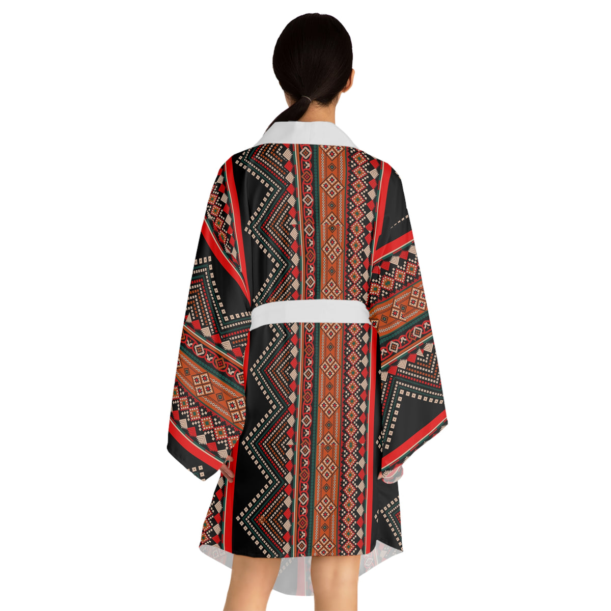 Long Sleeve Kimono Robe (AOP)