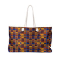 Kente Pattern Weekender Bag — African-Inspired Travel Tote