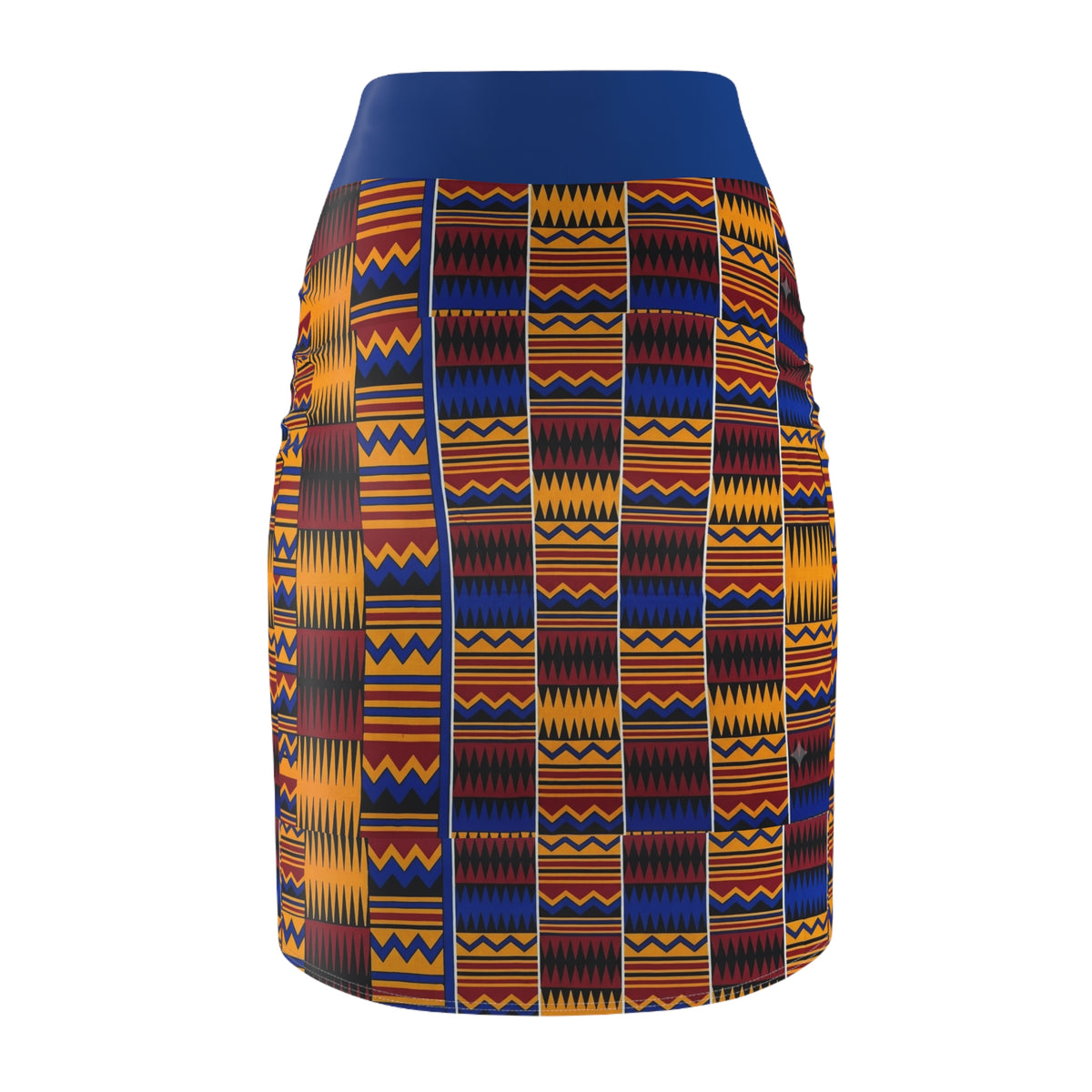Kente Print Pencil Skirt – Vibrant African Pattern Women's Skirt