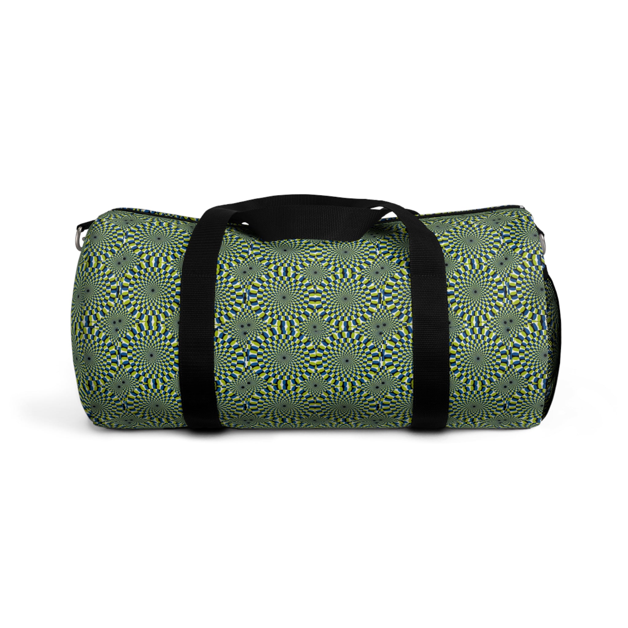 Green Geometric Pattern Duffel Bag — Travel Gym Weekender