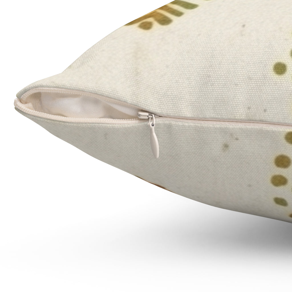 Boho Triangle Pattern Square Throw Pillow