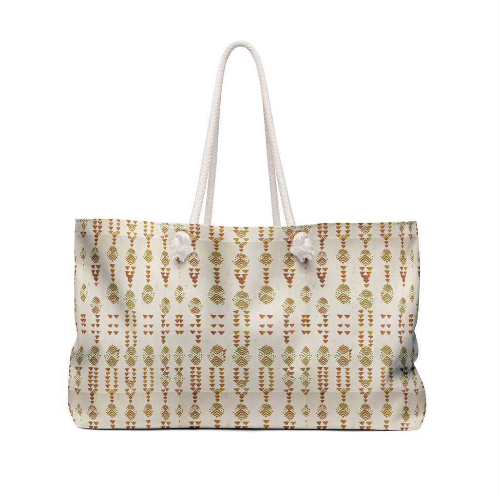 Boho Olive Pattern Weekender Bag