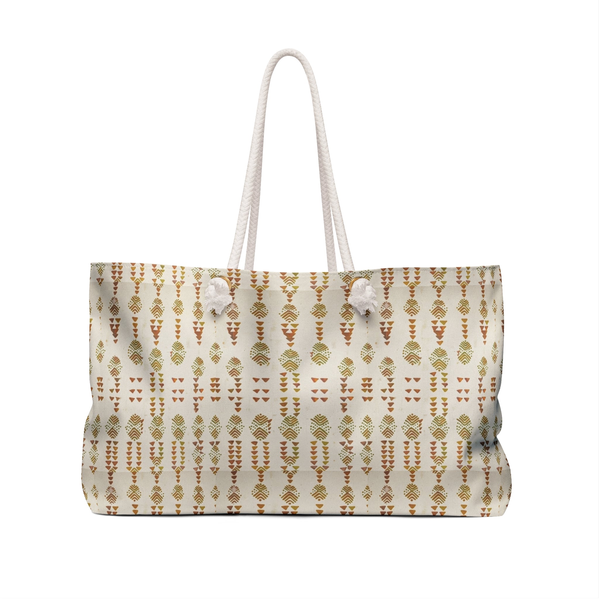Boho Olive Pattern Weekender Bag