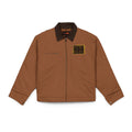 Work Jacket — Brown Duck Cloth Jacket with Chest Patch