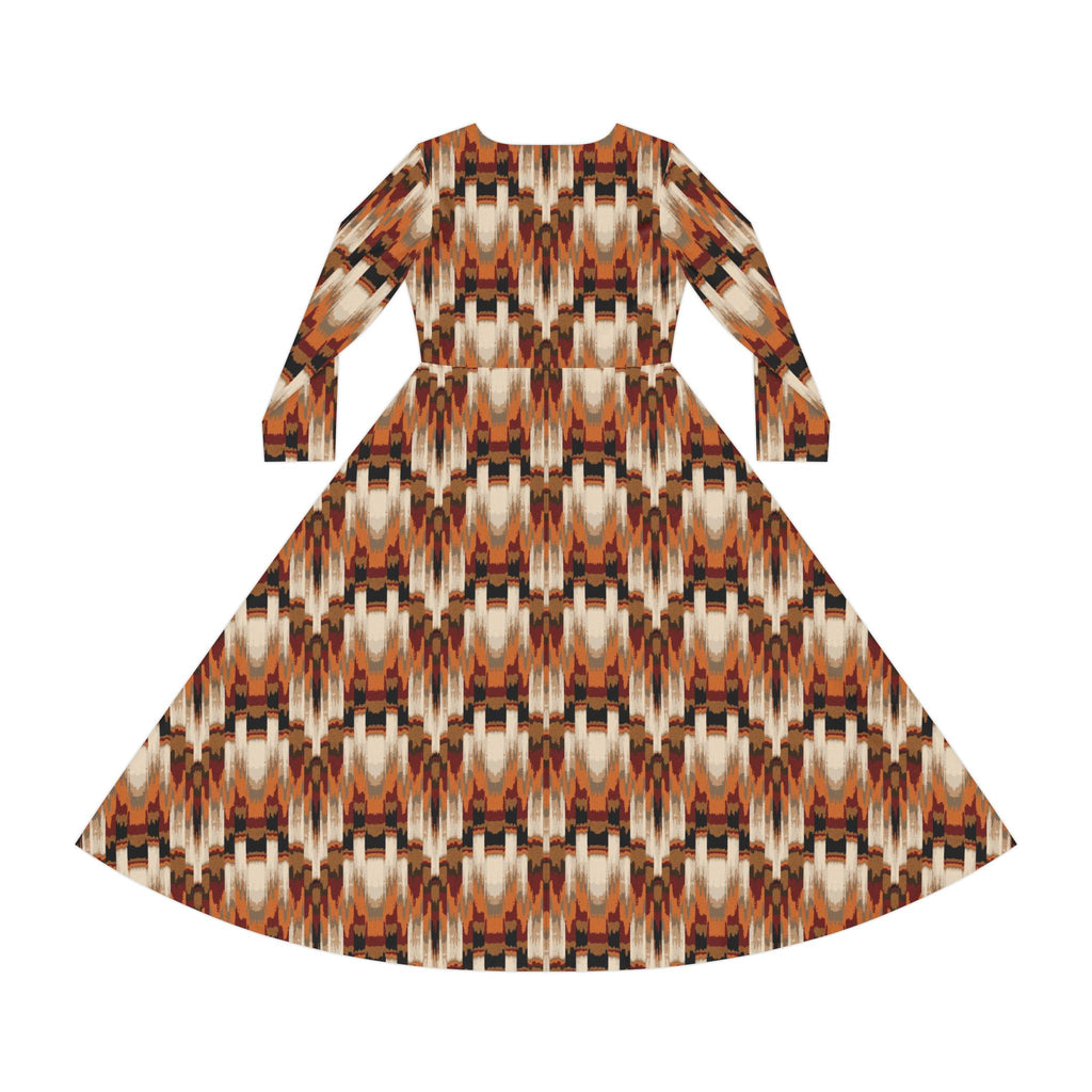 Women's Long Sleeve Dance Dress (AOP)
