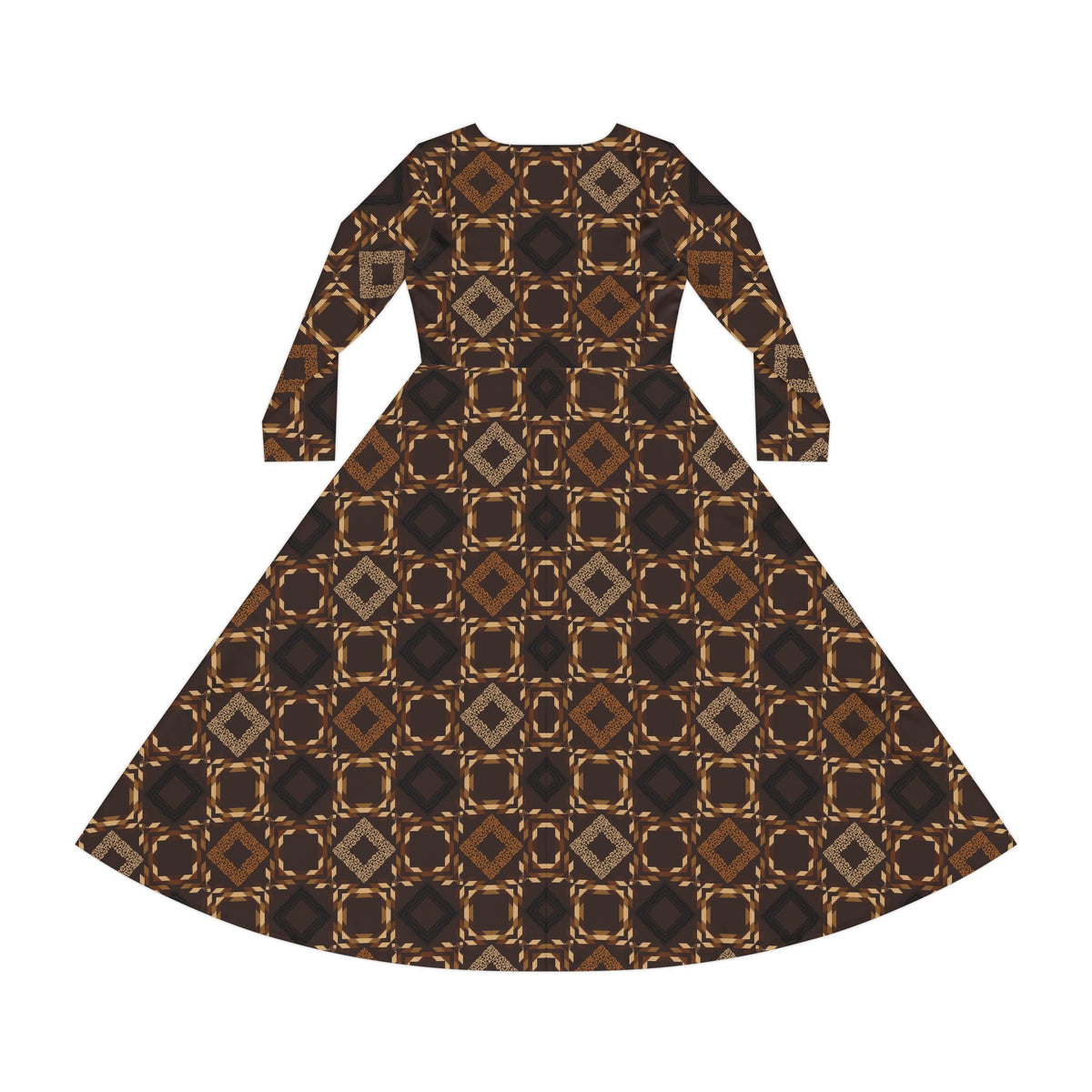 Women's Long Sleeve Dance Dress (AOP)