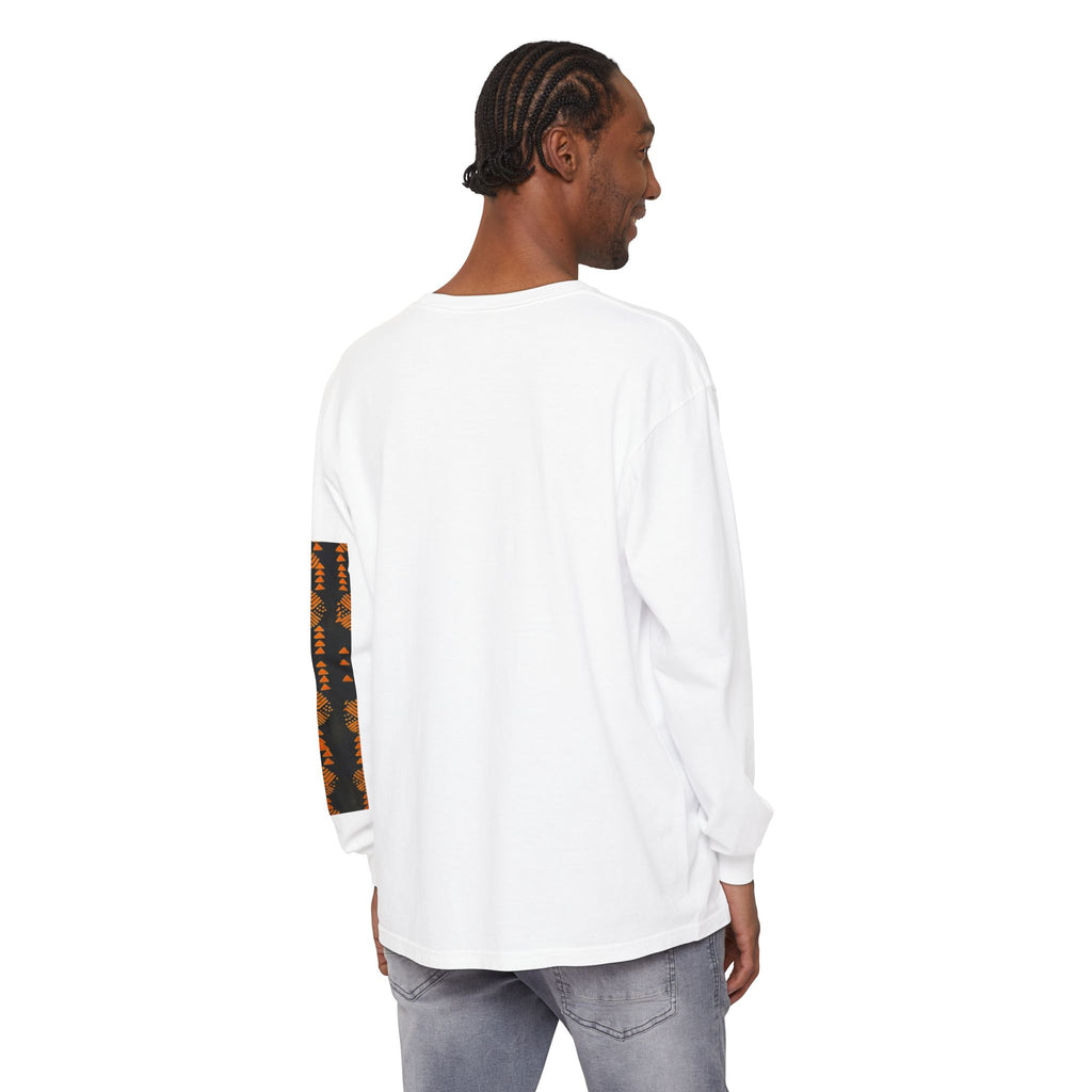 Rustic Geometric Pattern Long Sleeve Tee