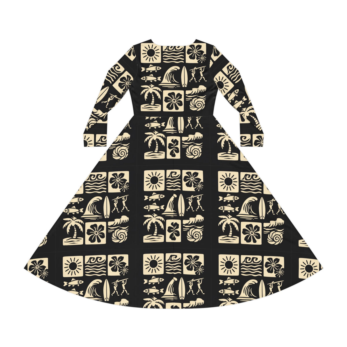 Women's Long Sleeve Dance Dress (AOP)