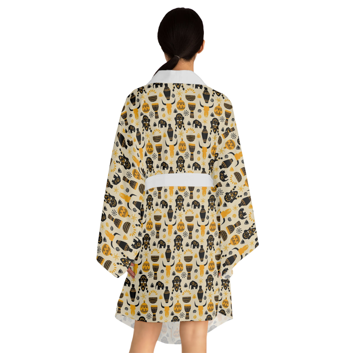 Long Sleeve Kimono Robe (AOP)