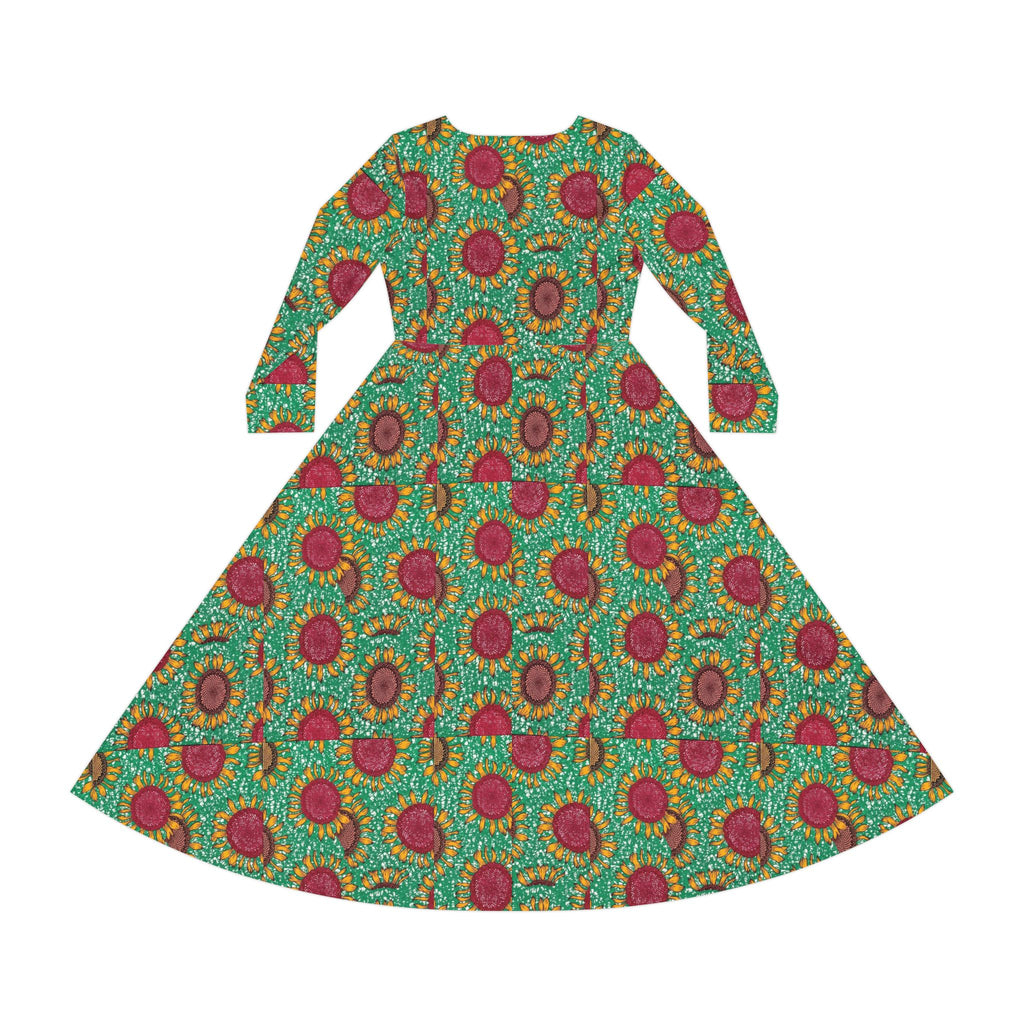 Women's Long Sleeve Dance Dress (AOP)