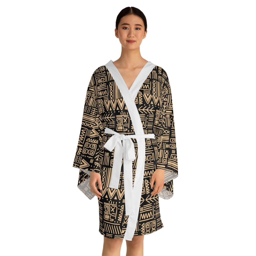 Long Sleeve Kimono Robe (AOP)
