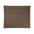 Comforter - Rustic Brown Geometric Quilt-Style Comforter for Cozy Bedroom Decor