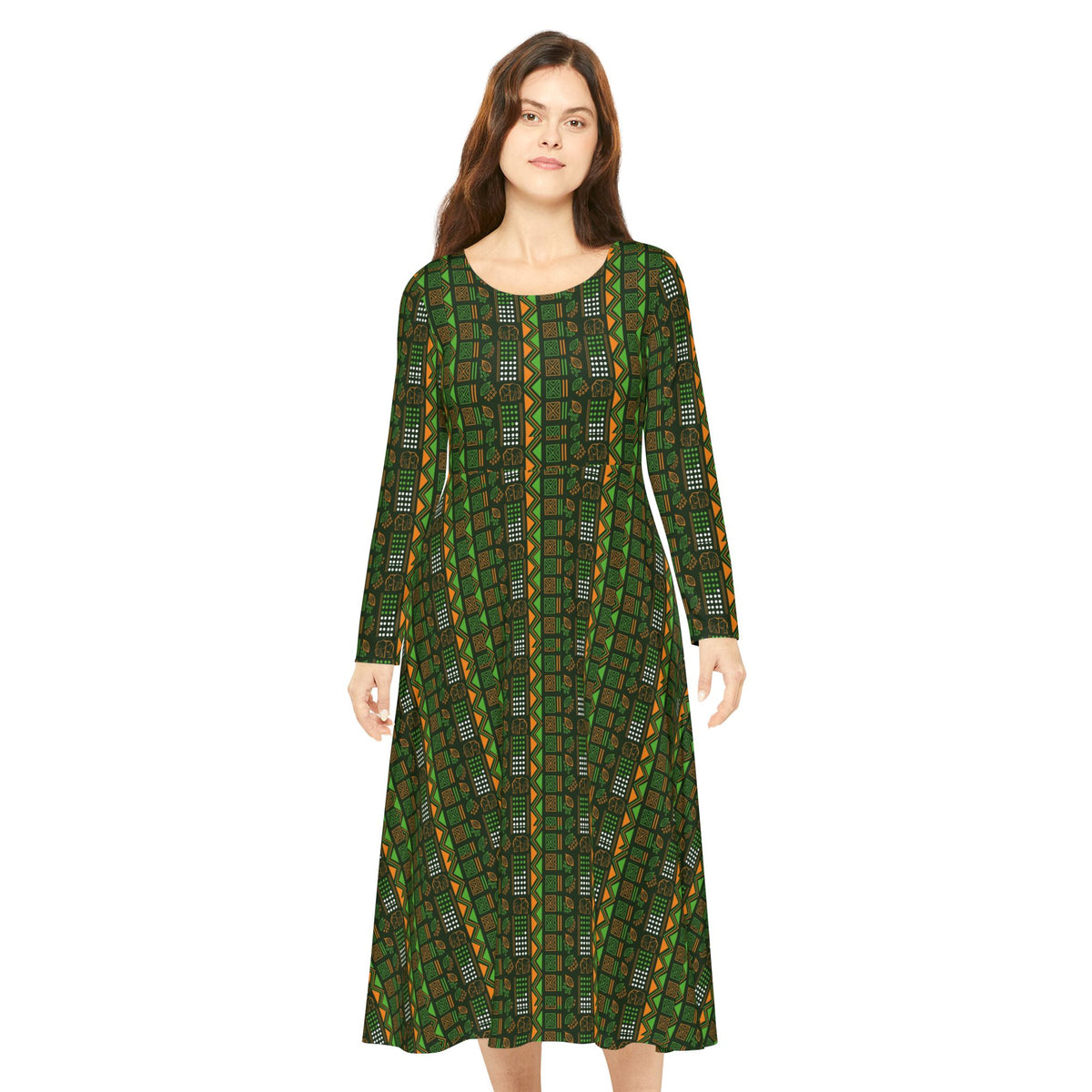 Women's Long Sleeve Dance Dress (AOP)