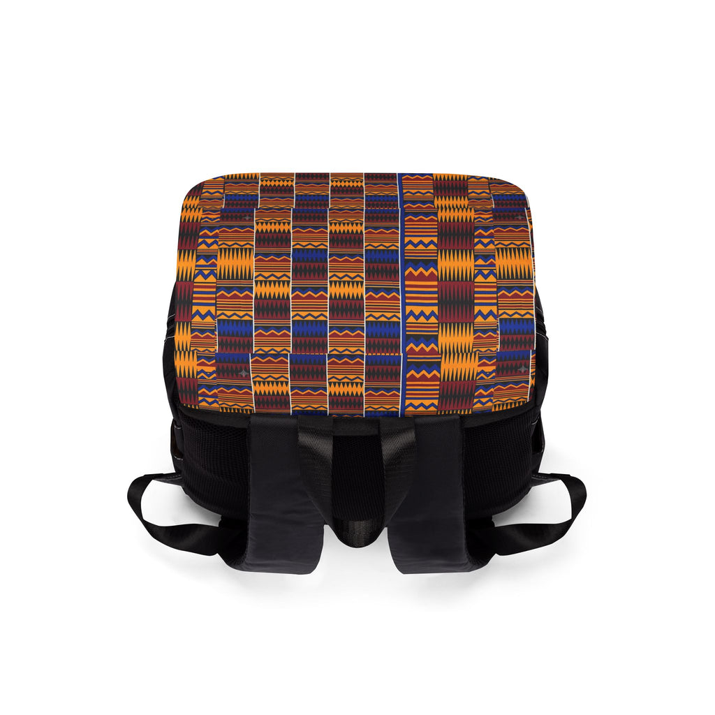 Kente Pattern Shoulder Backpack