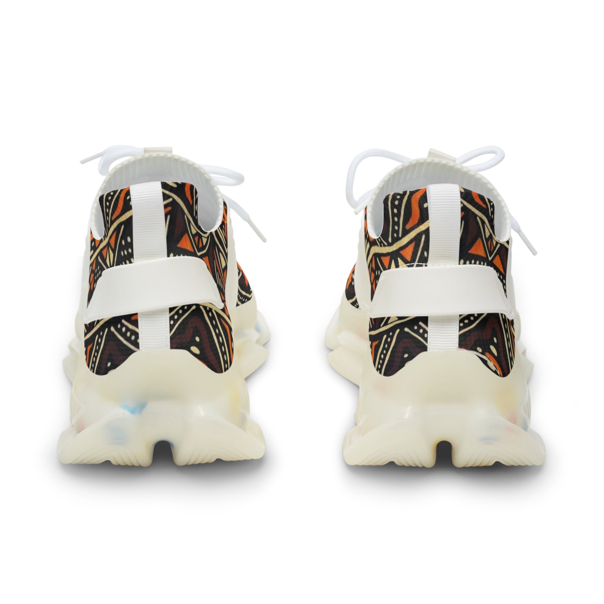 Men's Mesh Sneakers — Tribal Geometric Print Athletic Shoes