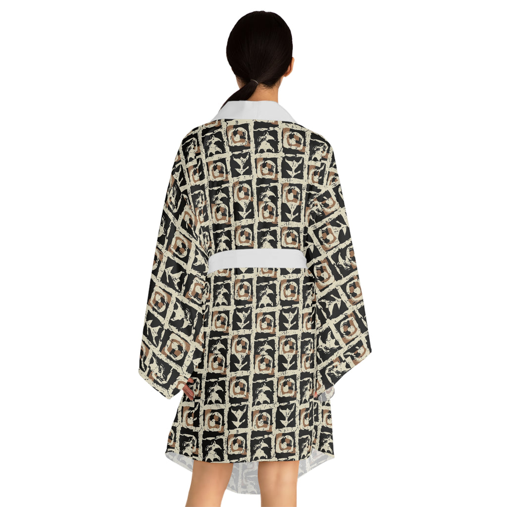 Long Sleeve Kimono Robe (AOP)