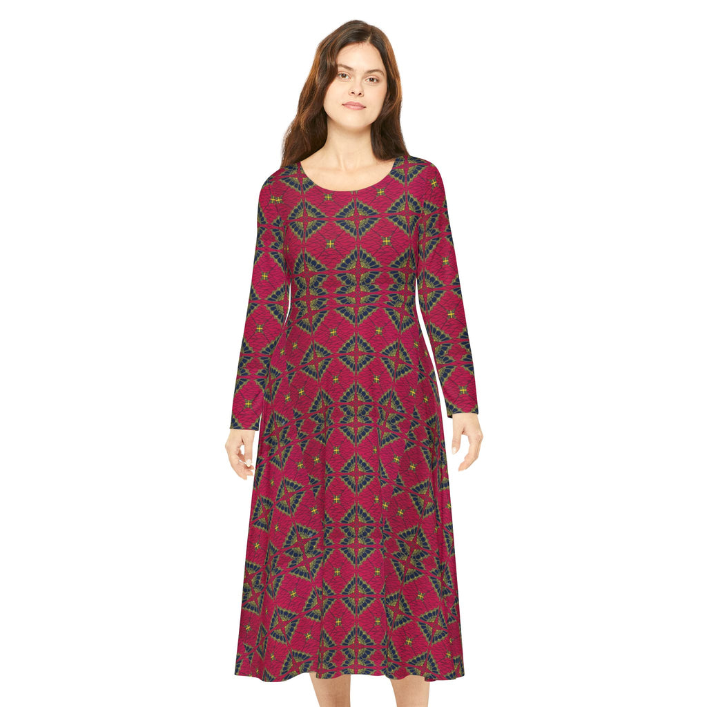 Women's Long Sleeve Dance Dress (AOP)